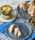 黄鳍金枪鱼在香草注入橄榄油的图像